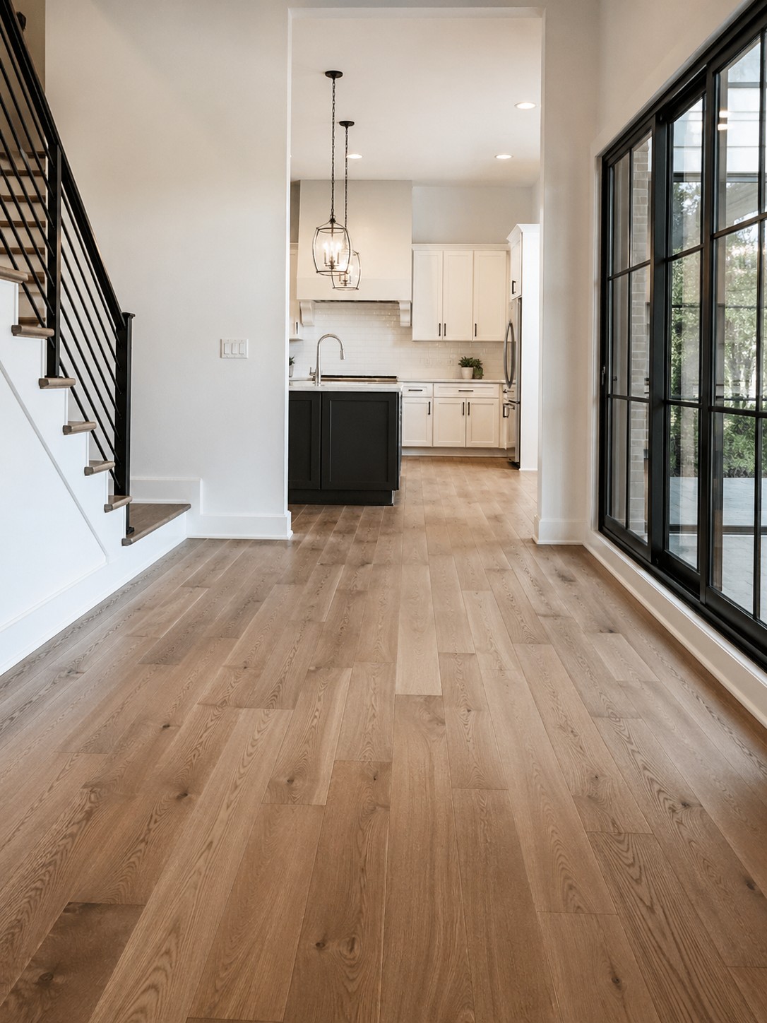 New flooring installation
